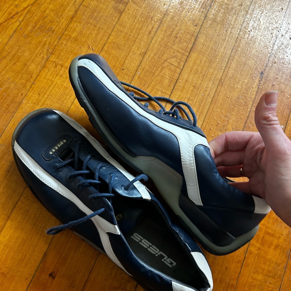 Guess Leather Driving Sneakers - Picture 3 of 7